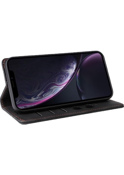 Iphone Xr Deri Kılıf Darbeye Kapak Kapak Cüzdan Basit (Yurt Dışından) indirimleri