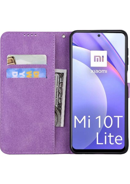 Xiaomi 10T Lite Için Kılıf Flip Telefon Kılıfı Deri Cüzdan Büyük Kelebek (Yurt Dışından) fırsatları