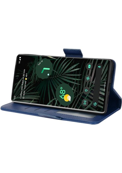 Google Piksel 6 Pro Yan Toka Manyetik Pu Deri Cüzdan Kartı Için Kılıf (Yurt Dışından) modelleri