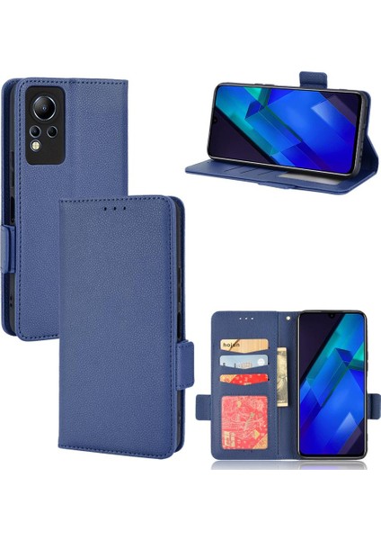 Infinix Not 12 Için Kılıf Cüzdan Pu Deri Manyetik Kart Yuvaları Tutucu Yan (Yurt Dışından)