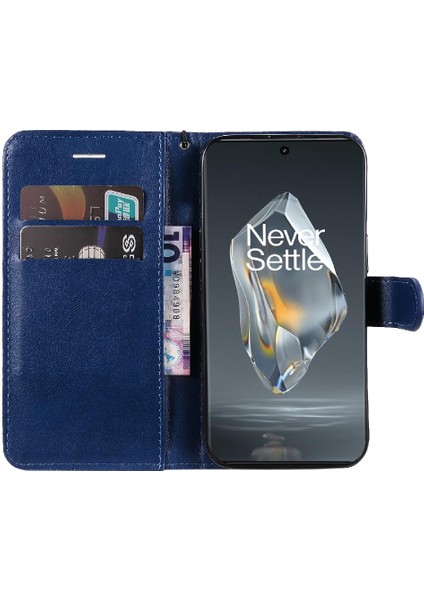 Kart Yuvası ile Oneplus Ace 3 5g Için Flip Case Yüksek Kalite Deri Cüzdan (Yurt Dışından)