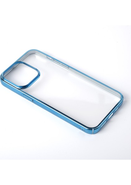 Apple iPhone 14 Pro Max - Metalik Şeffaf Kılıf