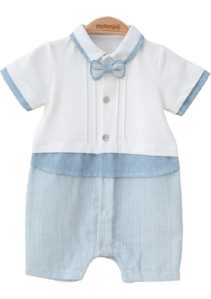 3994MN Erkek Bebek Ekoseli Mavi Barbatöz