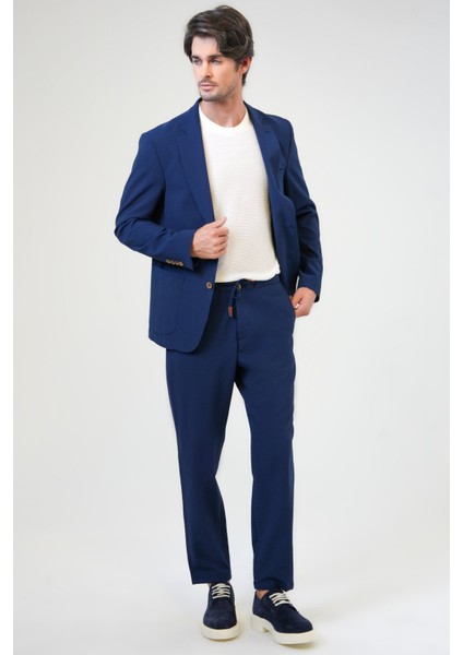 Lacivert Slim Fit Mono Yaka Ceket fiyatları