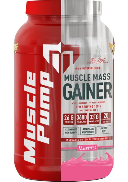 Muscle Mass Gainer Çilek 1200 gr