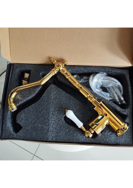 Altın Seramik Detay Lavabo Bataryası modelleri