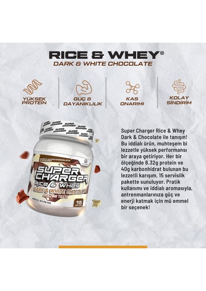 Sc Rice Whey Protein 900 Gr Dark&White Chocolate