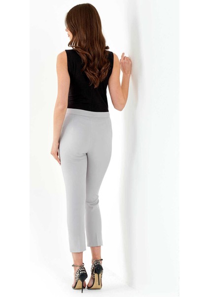 Tolga Saraçoğlu Minimalist Crop Pantolon - Yüksek Bel Dar Kesim modelleri