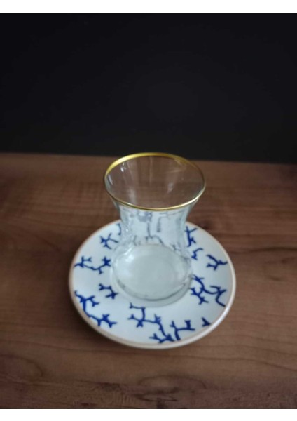 Lüks 6 Lı Çay Takımı Desenli