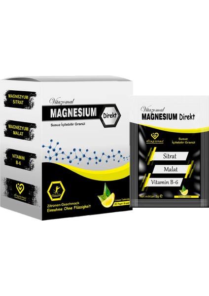 Magnezyum Direkt (Susuz İçilebilir Granül) 20 SAŞE