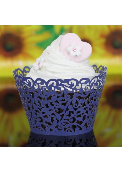 Içi Boş Ğıdı Sarıcı Cupcake Wrap Düğün Dekor-Mavi (Yurt Dışından) fiyatları