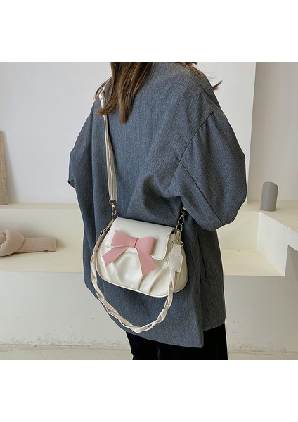 Yaz Internet Ünlü Pilili Küçük Çanta Kadın Çantası 2024 Yeni Moda Çok Yönlü Tek Omuz Bulut Çanta Moda Crossbody Çanta Trendi (Yurt Dışından) indirimleri