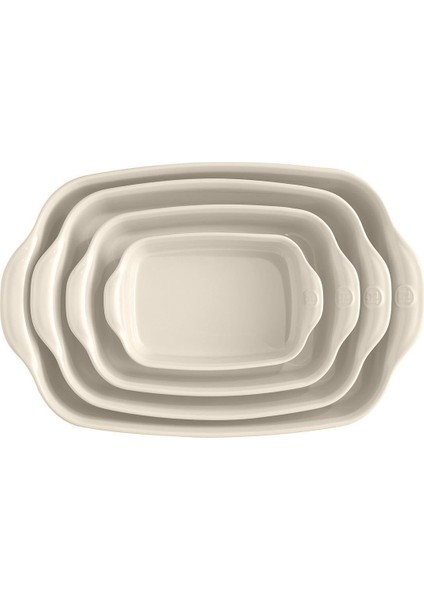 Fırın Kabı Dikdörtgen 36 x 23,5 cm Ekru/Clay