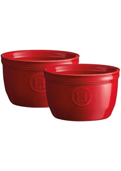 Fırın Kabı Ramekin No.9 2´li Set Kırmızı/Burgundy 0,15 lt