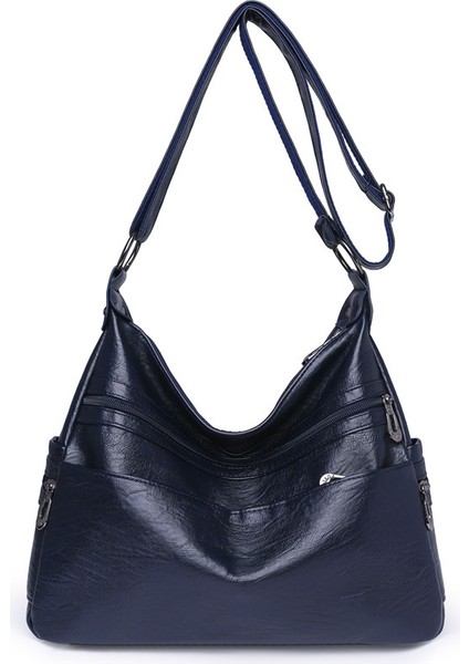 Kadınlar Için Çantalar 2024 Yeni Trendy Kadın Çantaları Yumuşak Deri Omuz Crossbody Çanta Rahat Batı Tarzı Küçük Kare Çanta Büyük Kapasiteli Anne Çantası (Yurt Dışından)