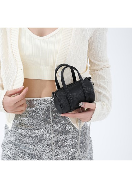 Bahar Sevimli Mini Çakıl Taşlı Çanta 2024 Yeni Kore Versiyonu Kadınlar Için Şık Zincir Moda Omuz Crossbody Çanta (Yurt Dışından)