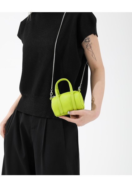 Bahar Sevimli Mini Çakıl Taşlı Çanta 2024 Yeni Kore Versiyonu Kadınlar Için Şık Zincir Moda Omuz Crossbody Çanta (Yurt Dışından)