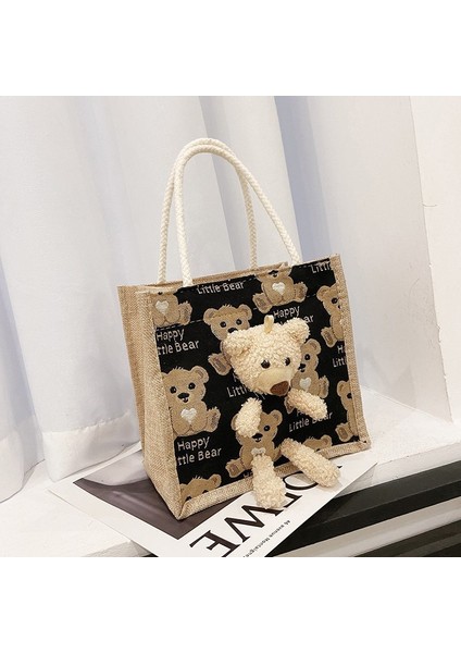 Çanta Yeni Stil Ayı Sevimli Küçük Çanta Moda Kore Tarzı Moda Kızlar Için Sokak Trendi Çanta Kadınlar Için (Yurt Dışından)