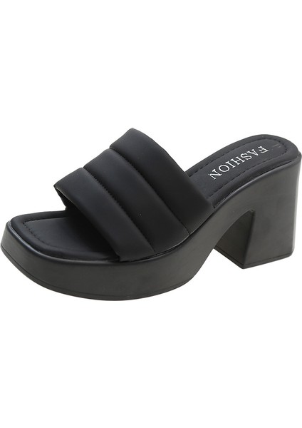 Kadınlar Için Kalın Tabanlı Sandaletler, Trend Dış Giyim Slip-On'lar, 2023 Yaz Modası Yeni Stil, Kadınlar Için Kalın Topuklu Yüksek Topuklu Ayakkabılar, Hazır (Yurt Dışından)