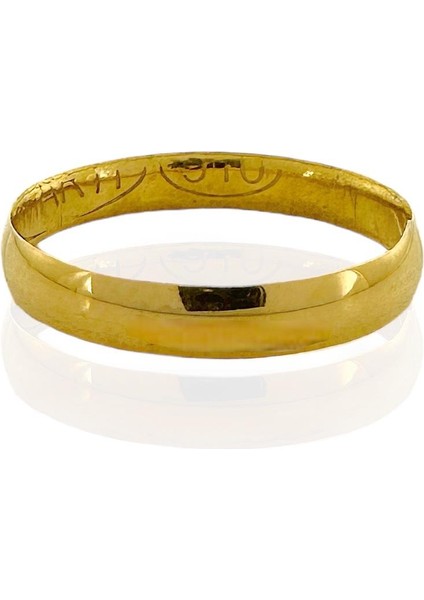 22 Ayar Düz Bombe 3 mm Alyans Altın Yüzük