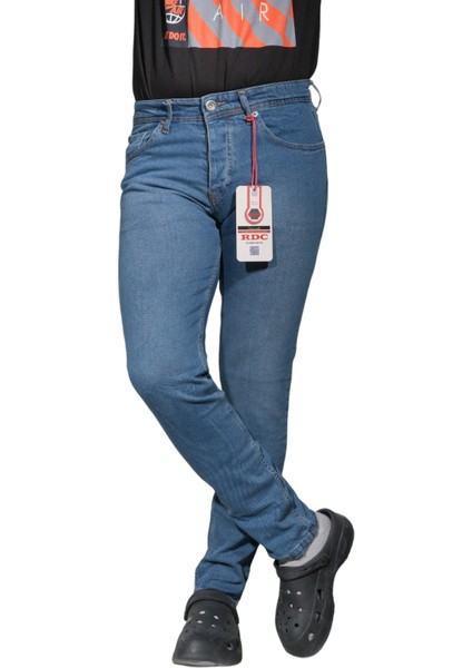 Erkek Likralı Büyük Beden Kot Pantolon