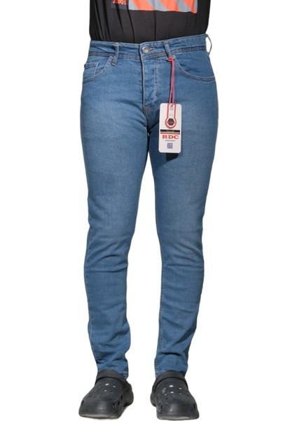 Erkek Likralı Büyük Beden Kot Pantolon