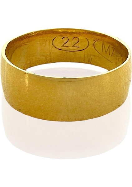 22 Ayar Düz Bombe 6 mm Alyans Altın Yüzük