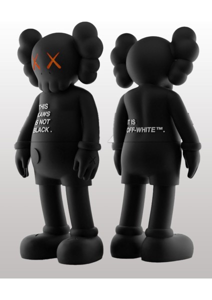 Siyah Kaws Companion Boyalı Figür Büyük Boy 20CM