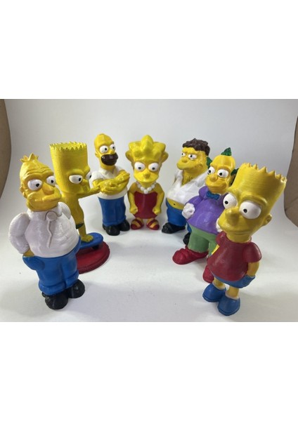 Simpsonlar Ailesi 7 Adet 13 cm