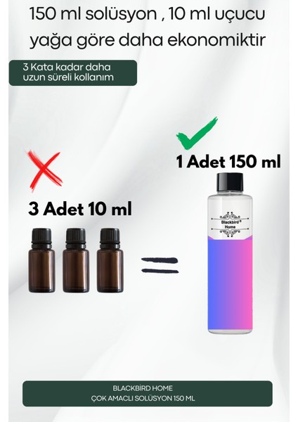 6'lı Avantaj Seti Sihirli Koku Etkili Çok Amaçlı Esans Solüsyon 6 x 150 ml