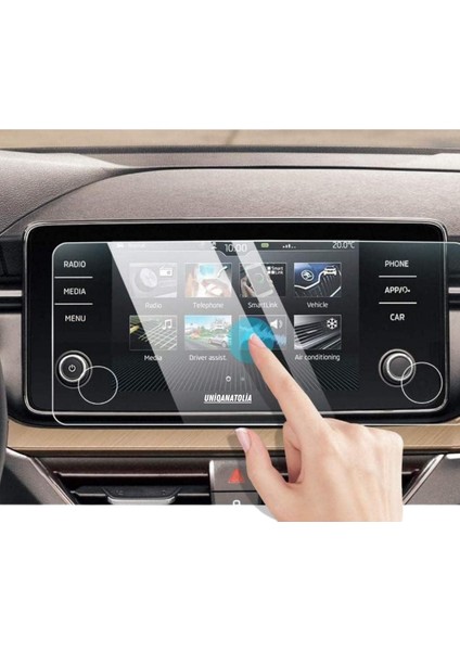 Skoda Kamiq Navigasyon ve Digital Gösterge Panel Uyumlu Nano Ekran Koruyucu