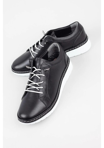 23150003Y Kadın Deri Lastik Bağ Sneaker Ayakkabı
