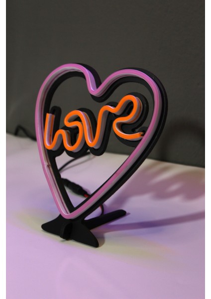 Love Neon LED / Gece Lambası / Dekoratif Lamba / Işıklı Kalp / Ambians Işığı modelleri