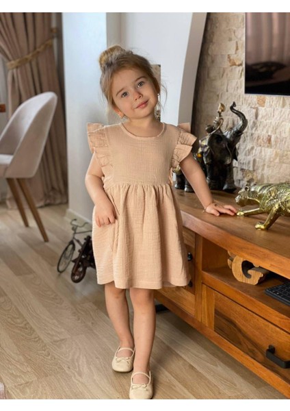 Rainbow Kids Kız Çocuk Müslin Kumaş Elbise fiyatları