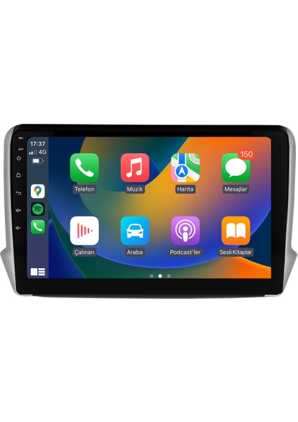 Peugeot 2008 (2013-2021) Android 14 Multimedya Carplay 10 Inch 4 GB Ram / 64 GB Hafıza CRV-4420XD
