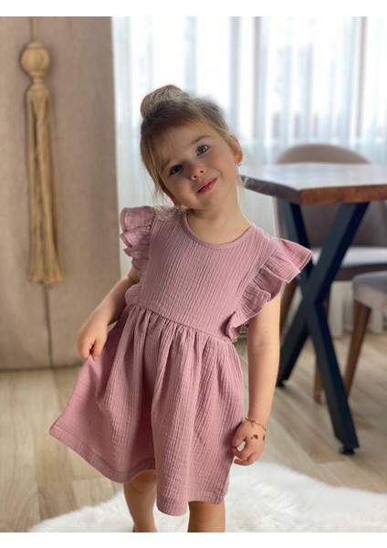 Rainbow Kids Kız Çocuk Müslin Kumaş Elbise fiyatları