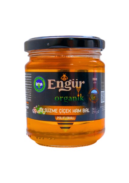 Engür Organik Süzme Çiçek Balı 250 gr