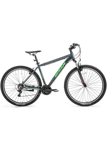 Atlas 29 V Fren 48 cm Parlak Gri Kırmızı Mtb Dağ Bisikleti