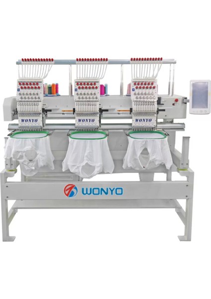 WYQ1203 3 Kafa 12 Iğne Nakış Makinesi (40CM x 50CM Işleme Alanı) fiyatları