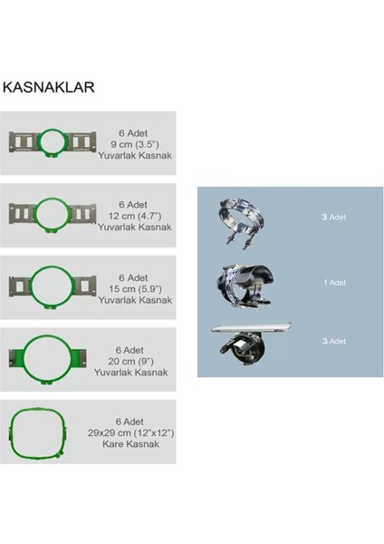 WYQ1203 3 Kafa 12 Iğne Nakış Makinesi (40CM x 50CM Işleme Alanı) modelleri