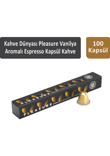 Kahve Dünyası Pleasure Vanilya Aromalı Espresso Kapsül Kahve 100 Kapsül