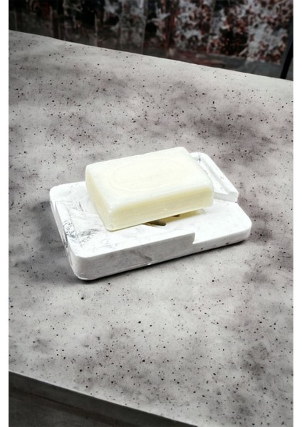 Mermer Desenli Banyo Mutfak Tuvalet Beton Katı Sabunluk Su Giderli Süzgeç Model 8X13 cm fiyatları