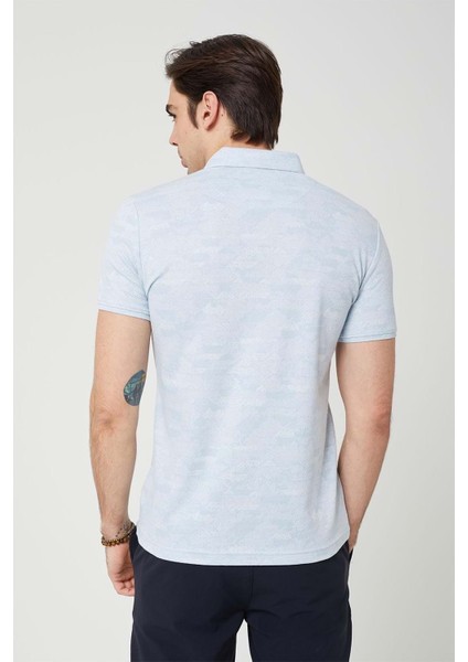 Erkek Polo Buz Mavi Yakalı Tshirt fırsatları