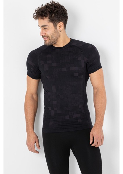 Erkek Lightweight Running Kısa Kollu Dikişsiz Spor Tişört fırsatları