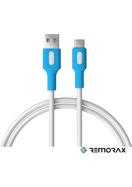 Coral Hızlı Şarj Usb Type A Type-C 120 Cm 3.0a Beyaz Kablo Beyaz-Mavi Uçlar fiyatları