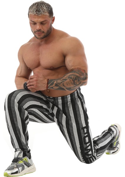 Çizgili Body Pantolon Şalvar Eşofman Altı modelleri