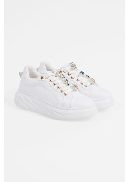 Kadın Kalın Tabanlı Rahat Günlük Sneaker Ayakkabı