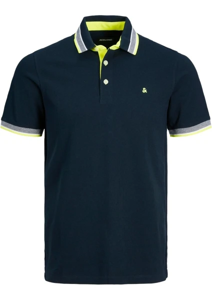 Jack & Jones Paulos Erkek Lacivert Klasik Yaka Polo Tişört