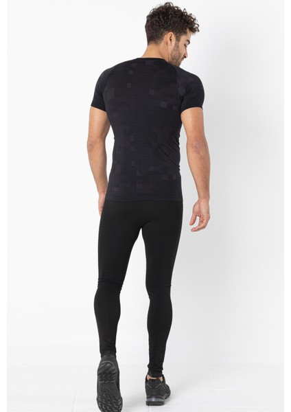 Erkek Lightweight Running Kısa Kollu Dikişsiz Spor Tişört