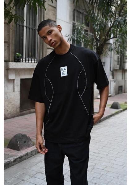 R-5792 Biye Detaylı Süprem Tişört